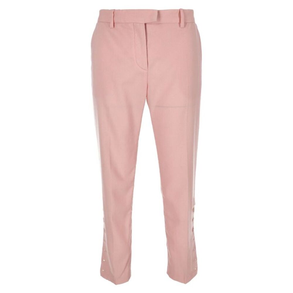 Altuzarra Straight Leg Pants in Pink Virgin Wool
